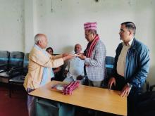 आज मिती २०८२/०६/२२ गते यस बहुदरमाई नगरपालिकाका नगरप्रमुख श्री सिंगासन् साह तेली ज्यूले आज प्रमुख प्रशासकिय अधिकृतको रूपमा आउनु भएका श्री सागर साह ज्युलाई सम्पूर्ण कर्मचारी तथा वडा अध्यक्ष ज्यूहरुको उपस्थितिमा हाजिर गराई स्वागत गर्नुभएको छ।